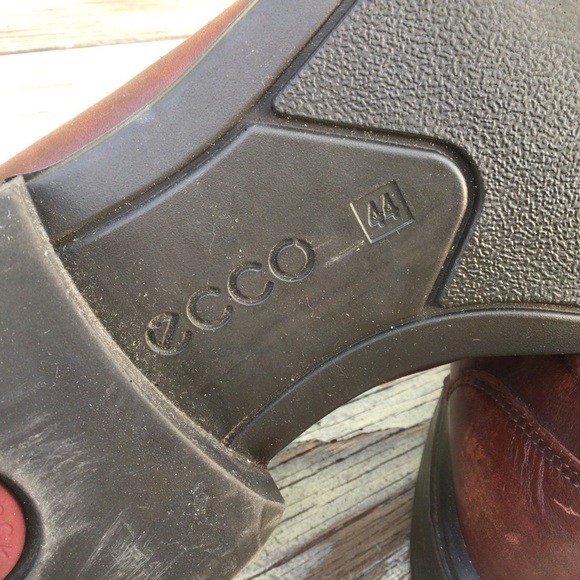 Ecco Men's Brown Leather Slip-On Loafers Size 44 - Picture 10 of 11